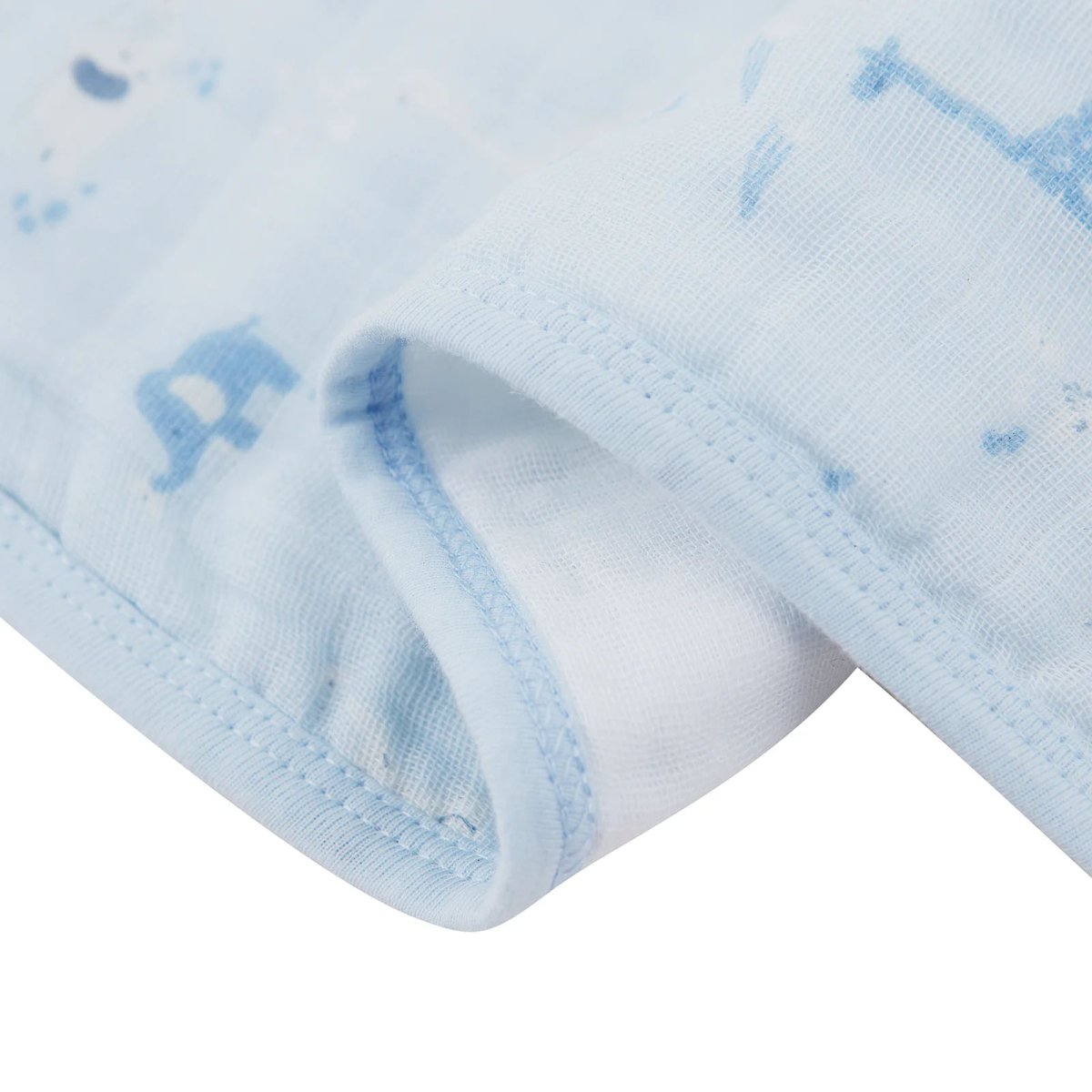Muslin Burp Cloth 3 Pack - Blue
