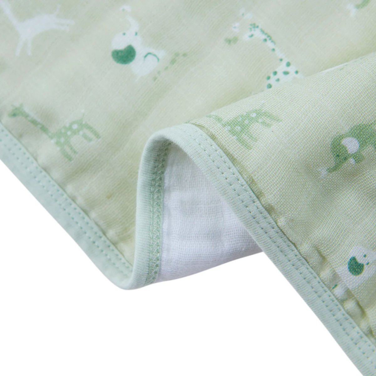 Muslin Burp Cloth 3 Pack - Green