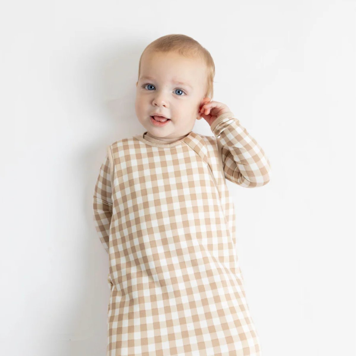 Printed Sleep Bag 2.5 Tog - Gingham Bisque