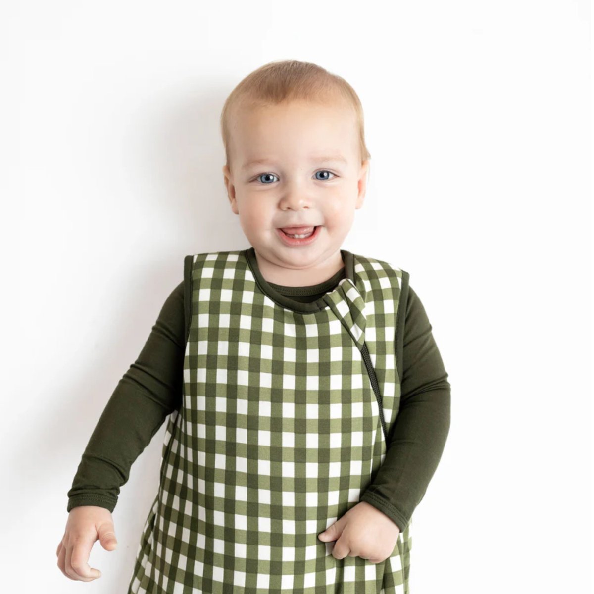 Printed Sleep Bag 2.5 Tog - Gingham Fir