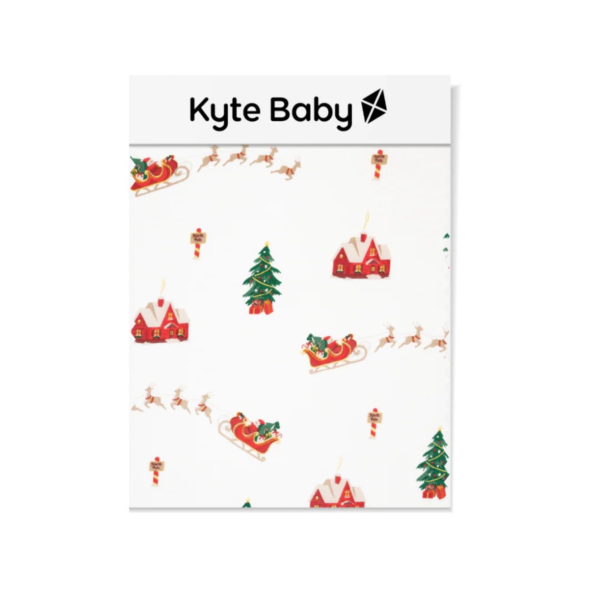 Printed Zippered Footie - Santa Sleigh