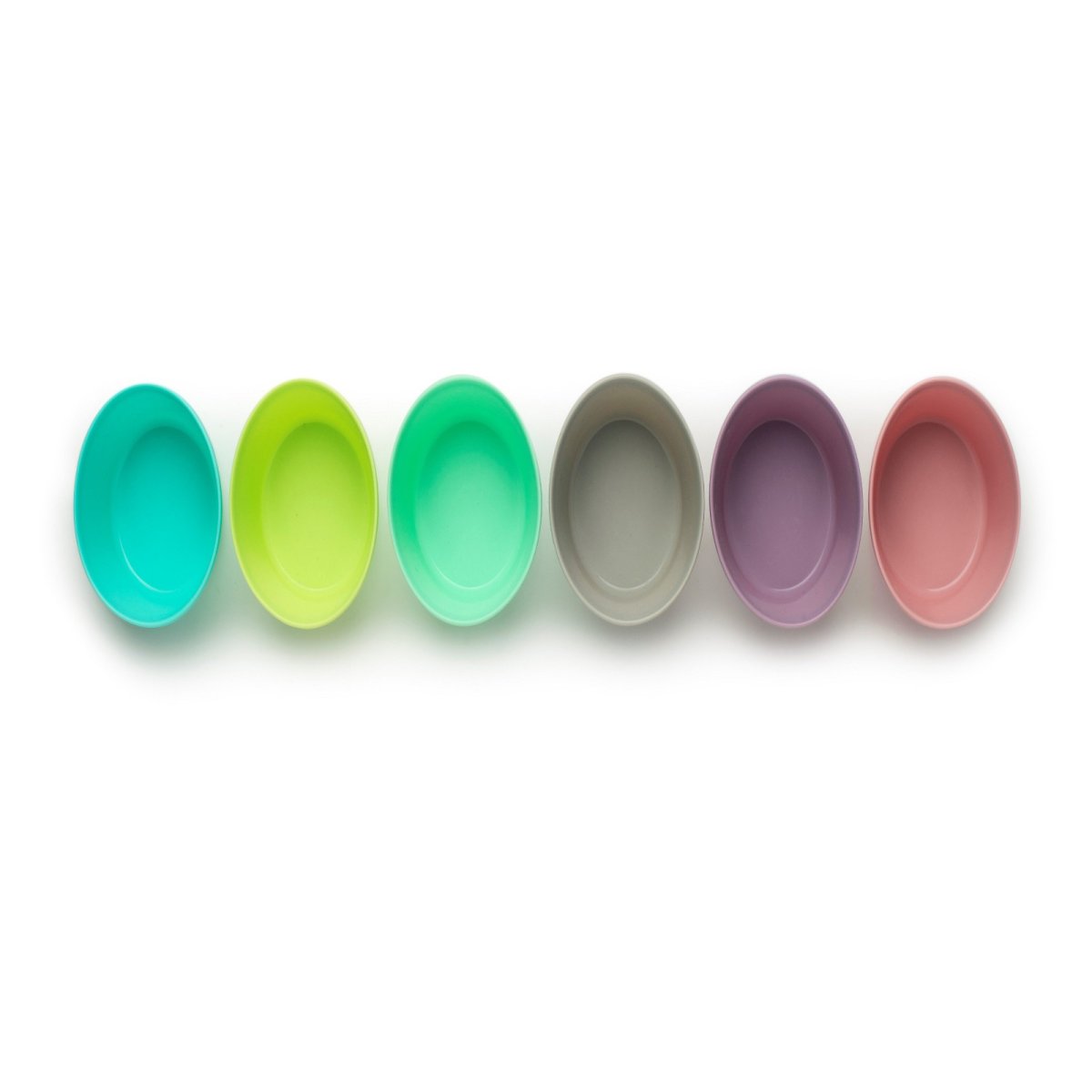 Rainbow Silicone Food Cups - 6 pcs