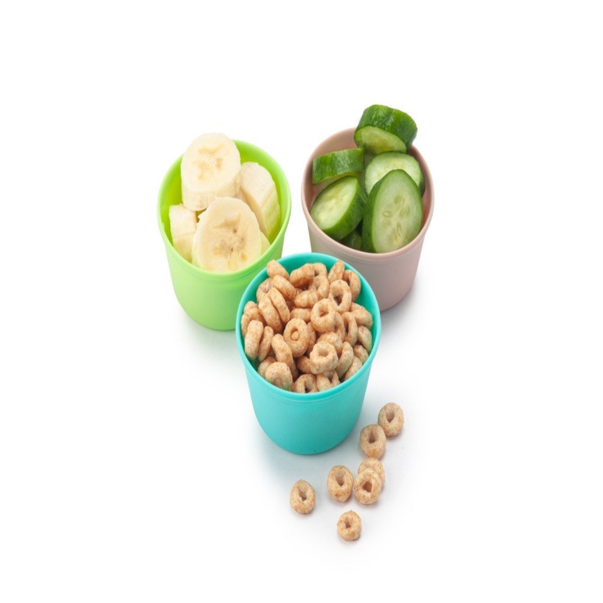 Rainbow Silicone Food Cups - 6 pcs