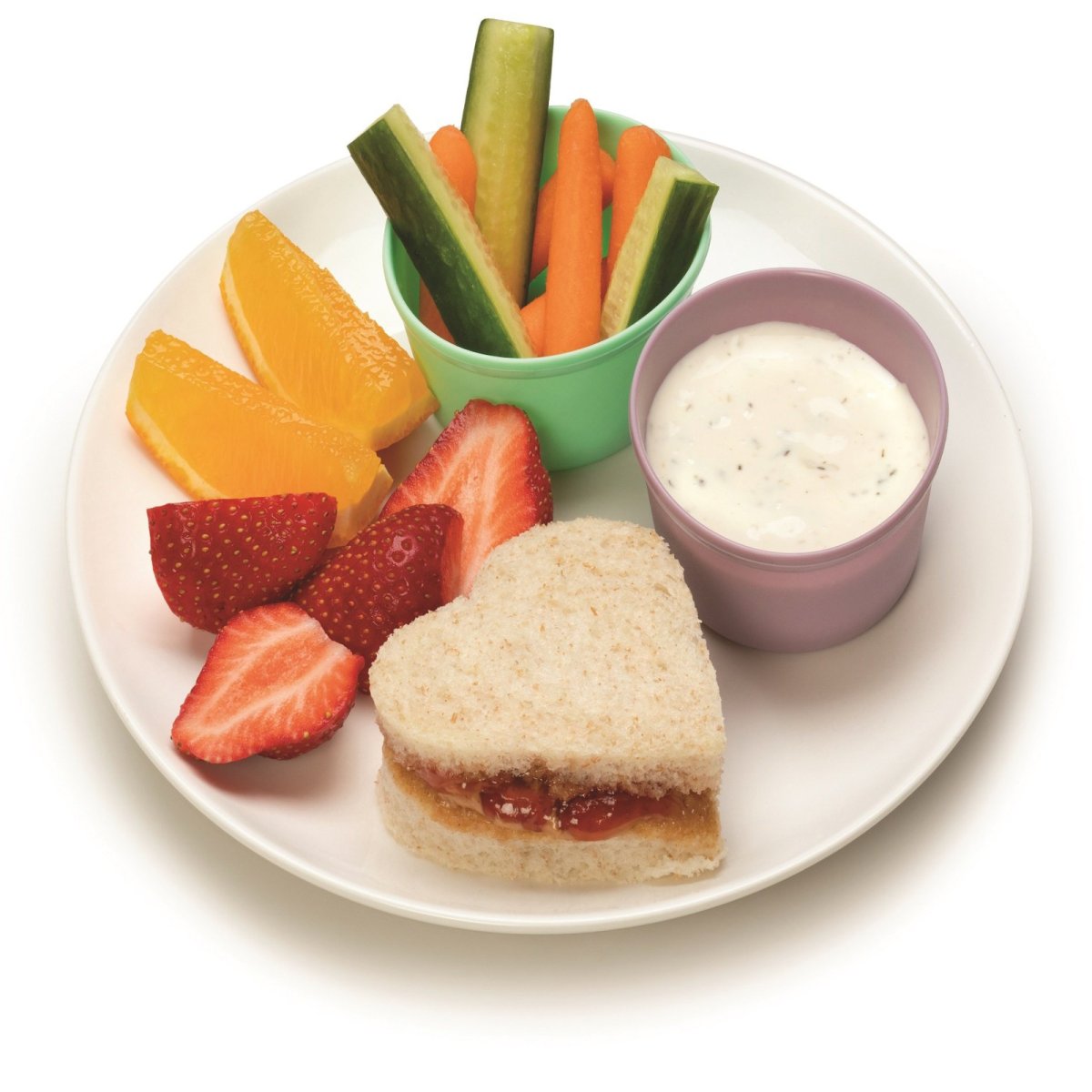 Rainbow Silicone Food Cups - 6 pcs