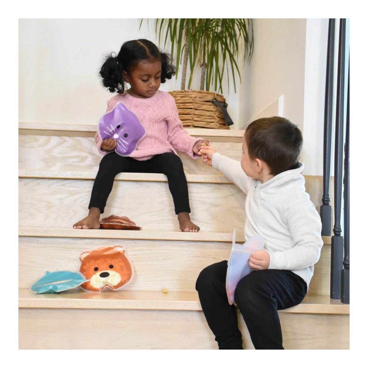 Reusable Animal Snack Bags - 6 Pack