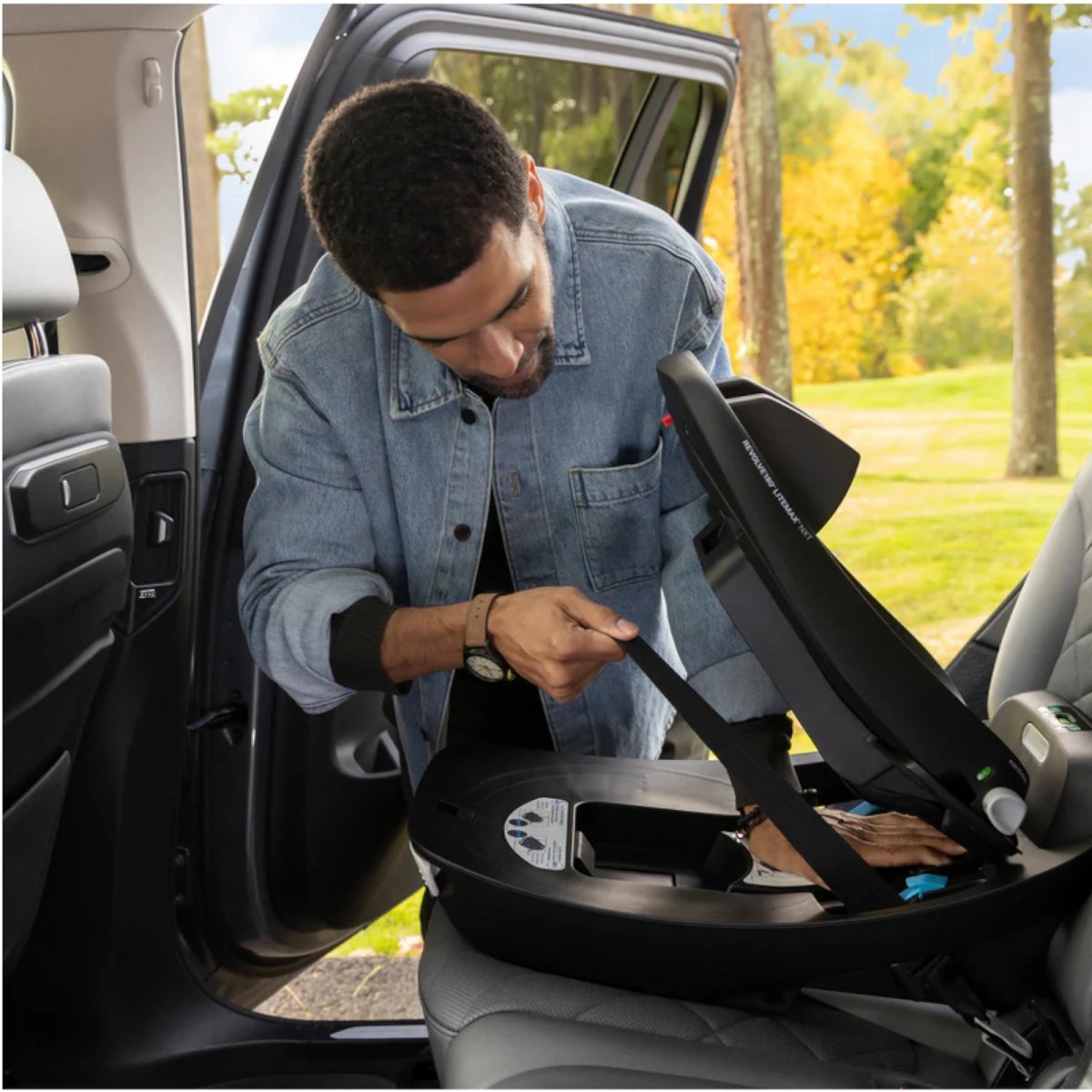 Revolve180 LiteMax NXT Rotational Infant Car Seat - Cinder Grey