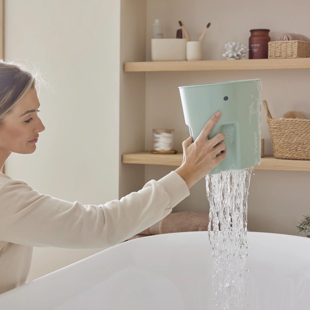 Ellie Bath Toy Drying Caddy - Grey