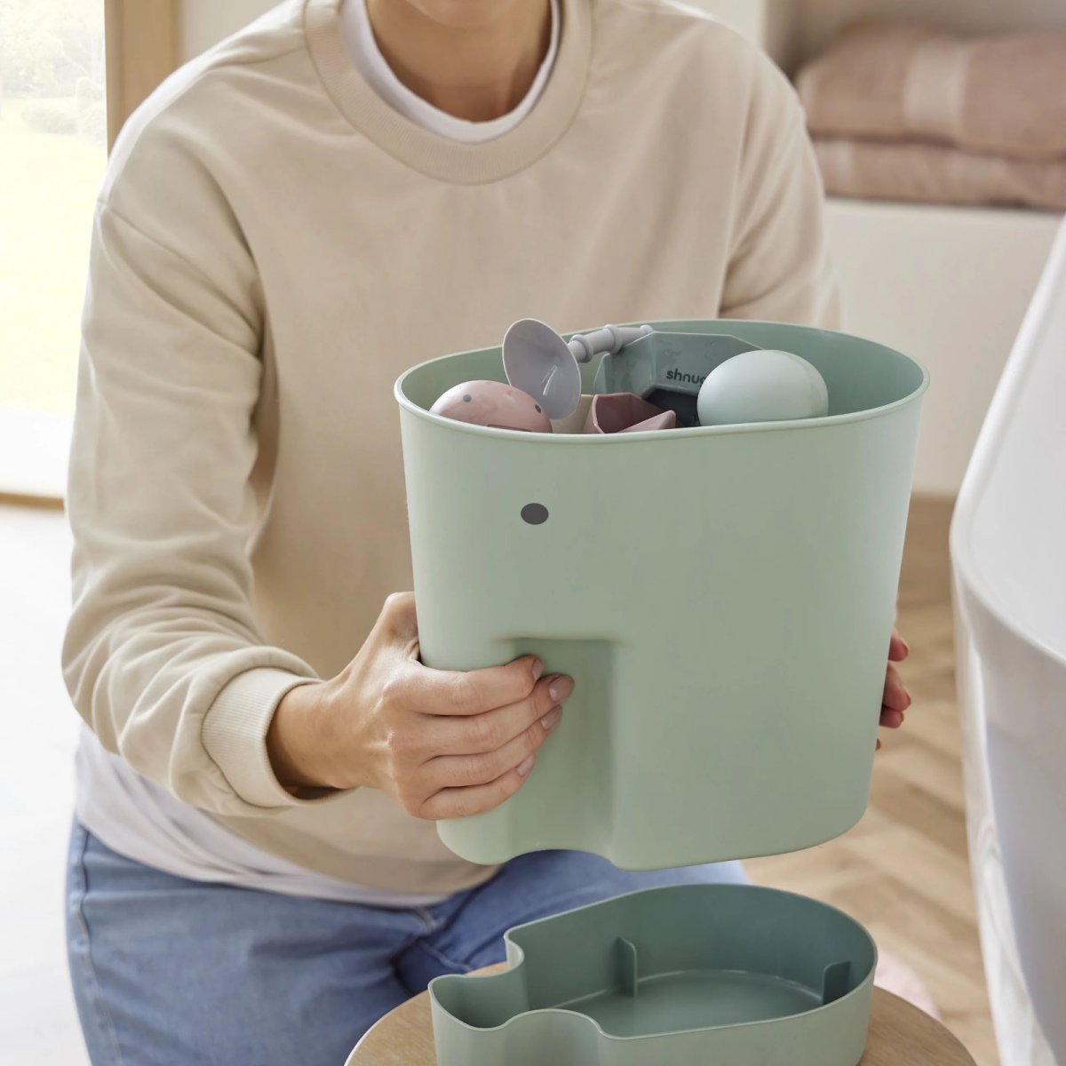 Ellie Bath Toy Drying Caddy - Grey