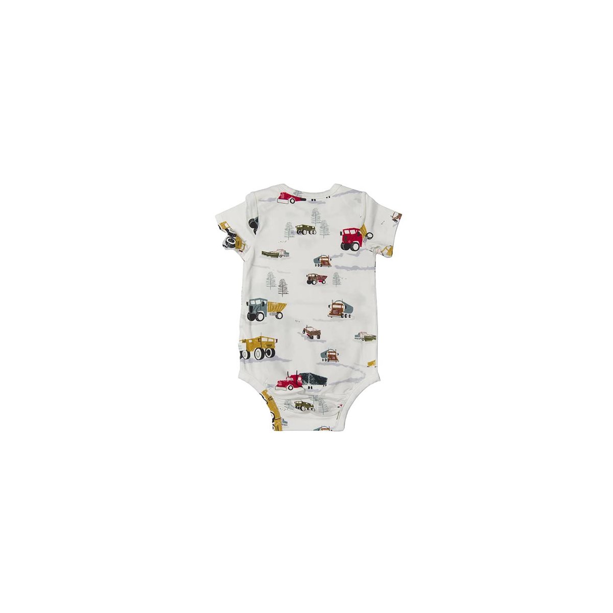 Short Sleeve Bodysuit - Happy Trucks