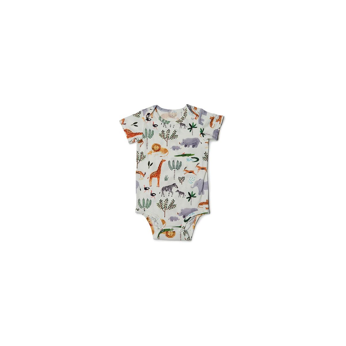 Short Sleeve Bodysuit - Safari Jungle