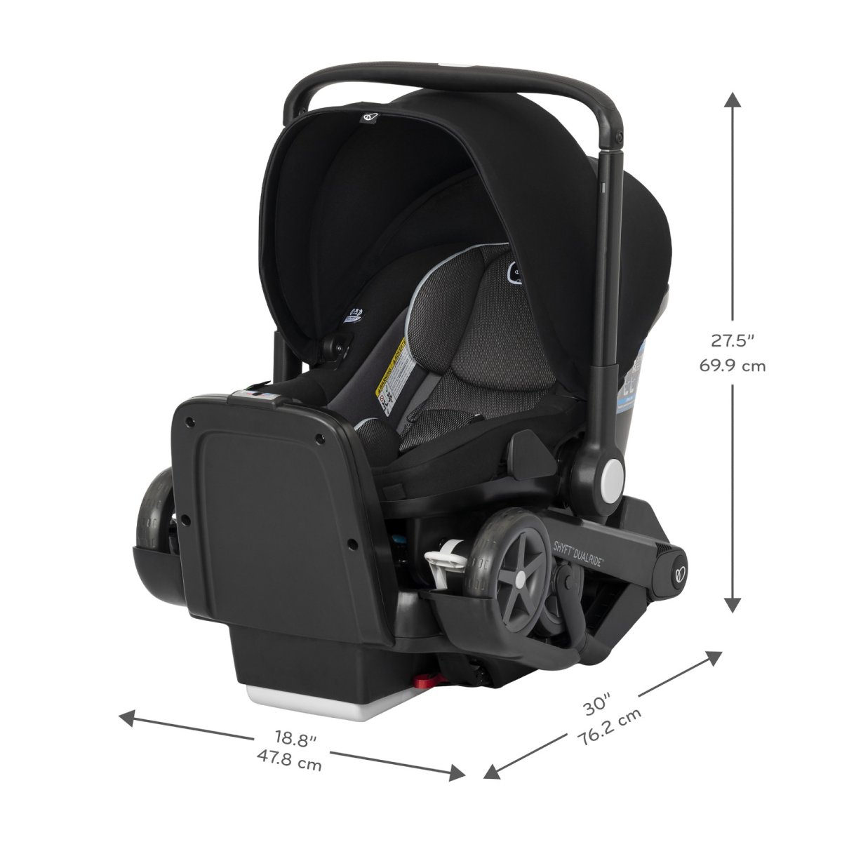 Shyft DualRide Infant Car Seat & Stroller Combo - Beaufort