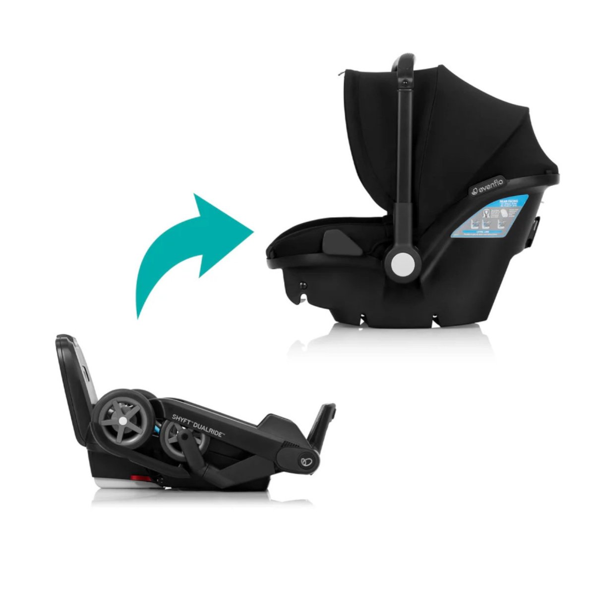 Shyft DualRide Infant Car Seat & Stroller Combo - Beaufort