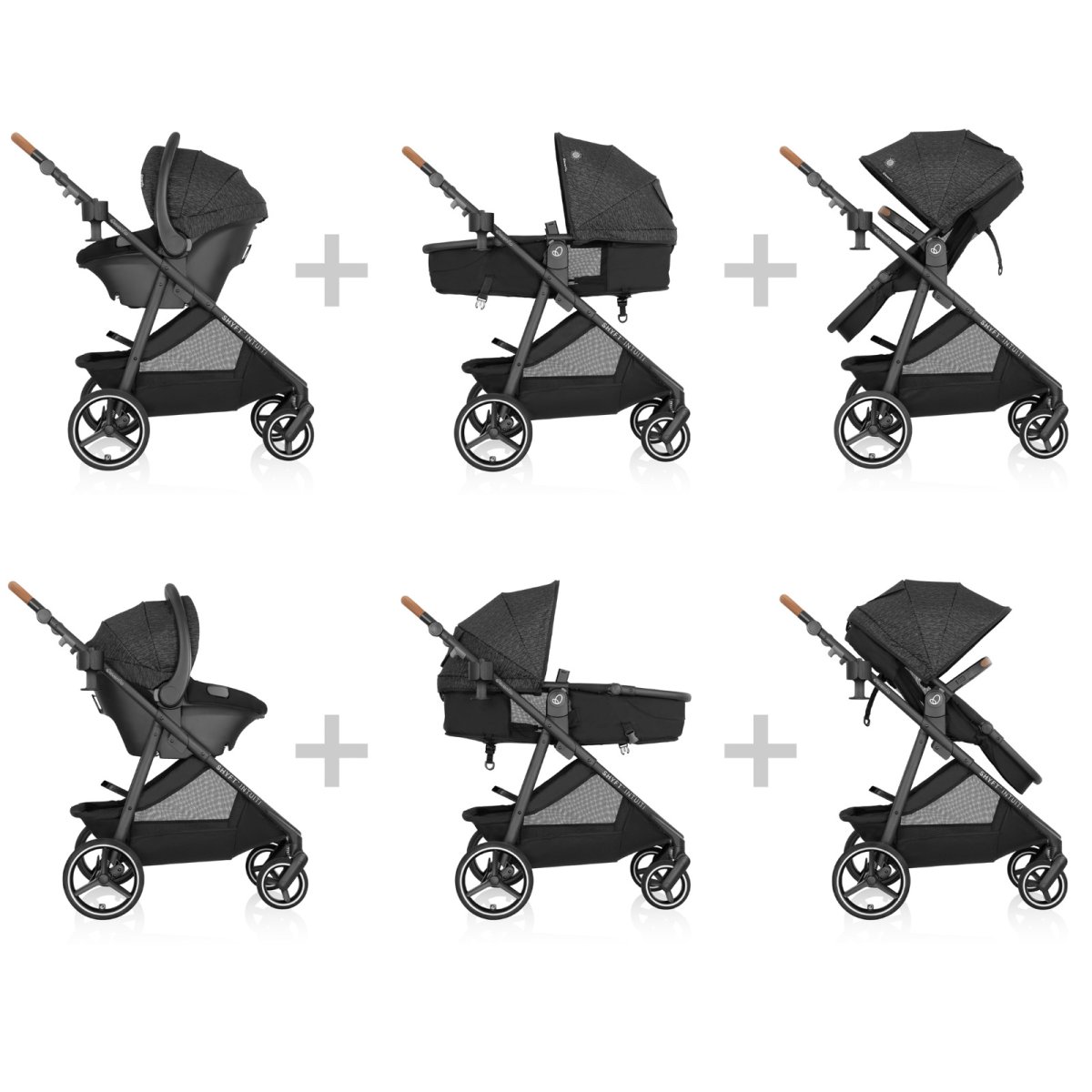 Shyft Intuiti Travel System with Revolve180 LiteMax NXT - Black Shale