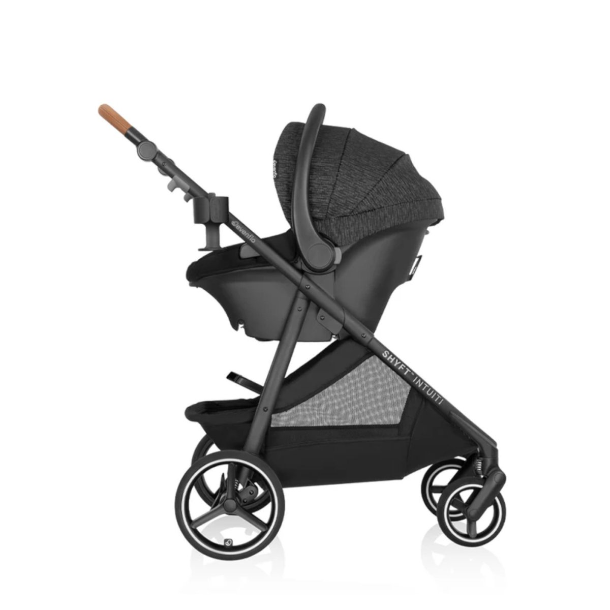 Shyft Intuiti+ Travel System with Revolve180 LiteMax NXT - Black Shale