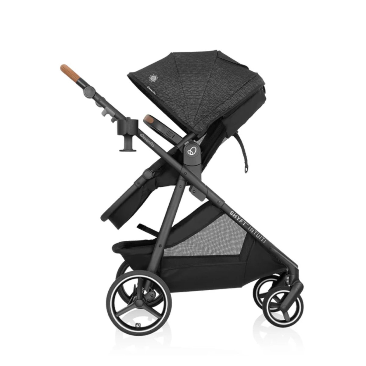 Shyft Intuiti+ Travel System with Revolve180 LiteMax NXT - Black Shale