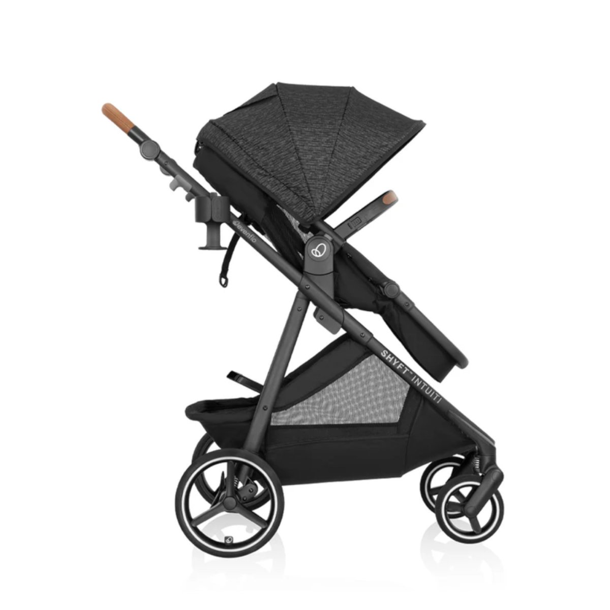 Shyft Intuiti+ Travel System with Revolve180 LiteMax NXT - Black Shale