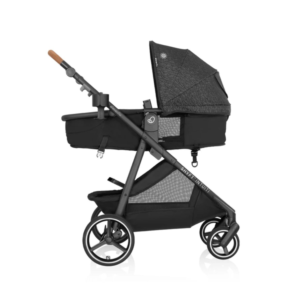 Shyft Intuiti+ Travel System with Revolve180 LiteMax NXT - Black Shale