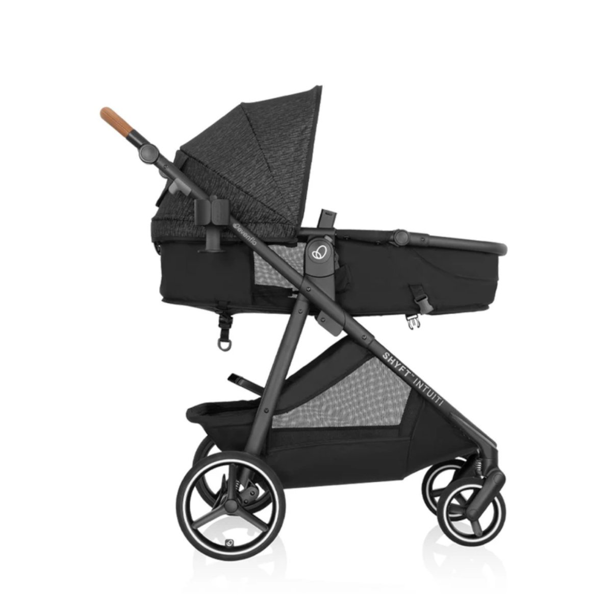Shyft Intuiti+ Travel System with Revolve180 LiteMax NXT - Black Shale