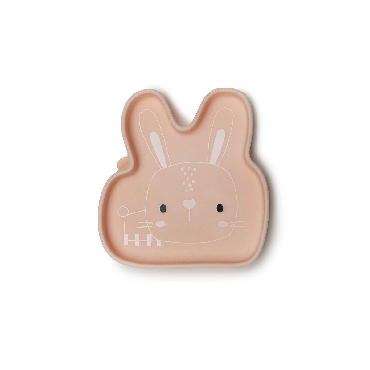 Silicone Snack Plate - Bunny/Blush Pink
