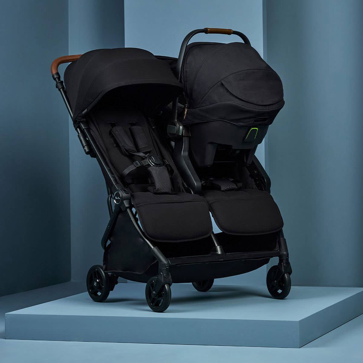Jet Double Travel Stroller - Black