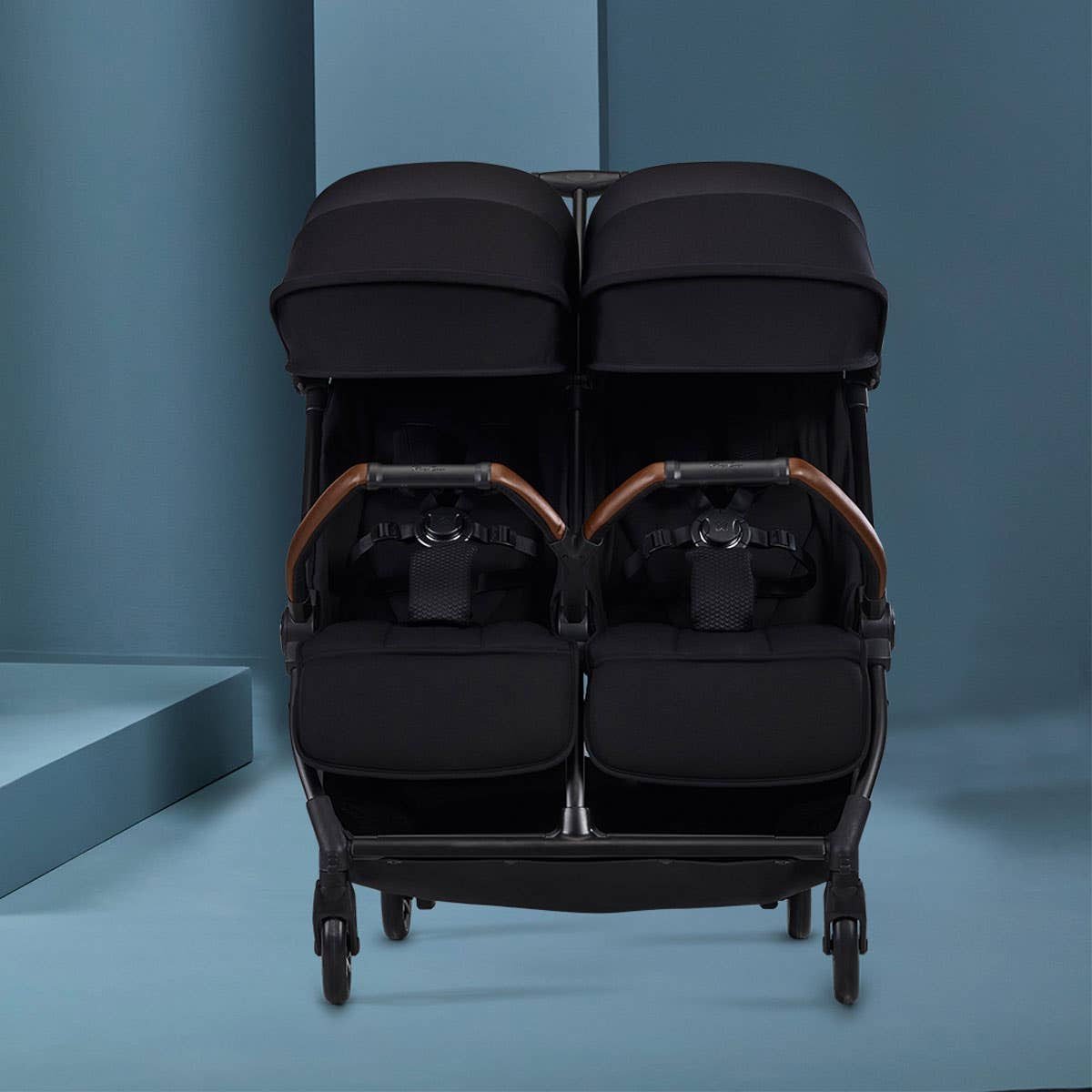 Jet Double Travel Stroller - Black