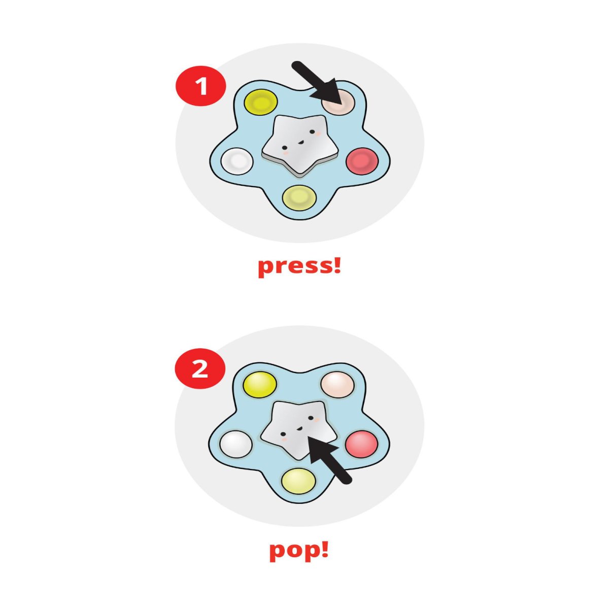 Silver Lining Cloud Pop Star Toy