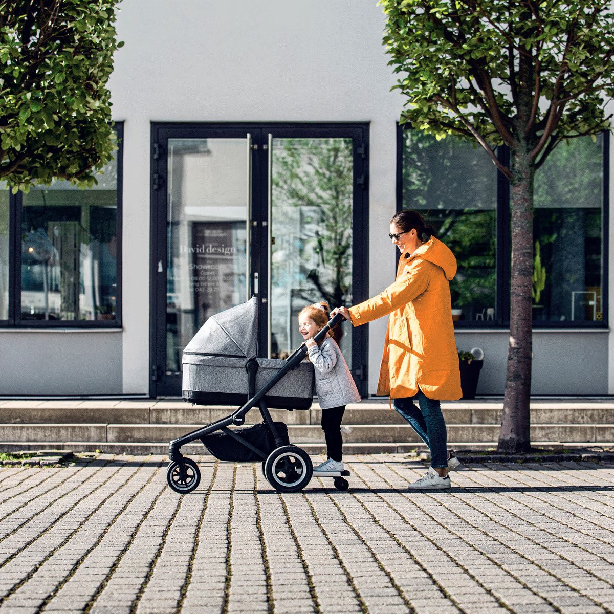 Sleek Stroller - Grey Melange
