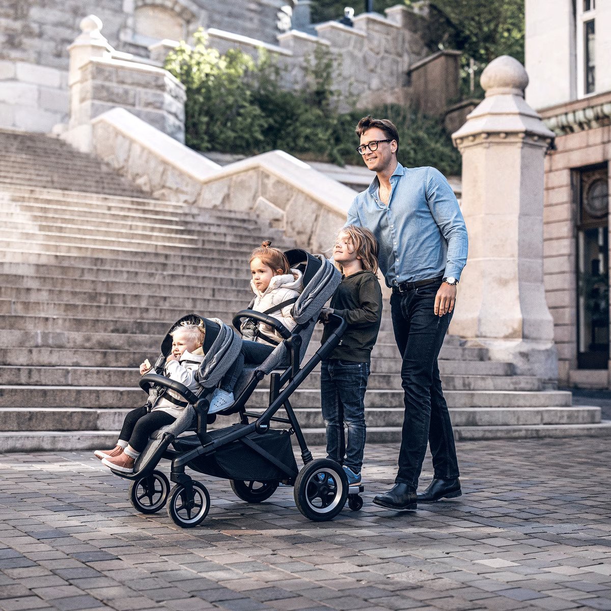 Sleek Stroller - Grey Melange
