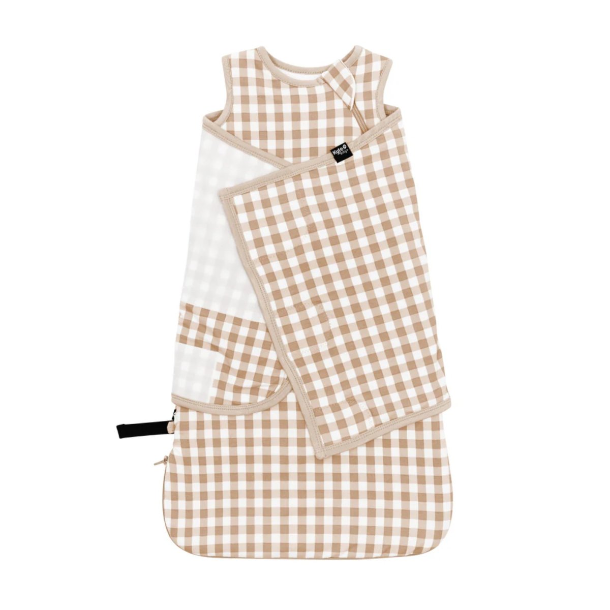 Sleep Bag Swaddler XS- Gingham Bisque