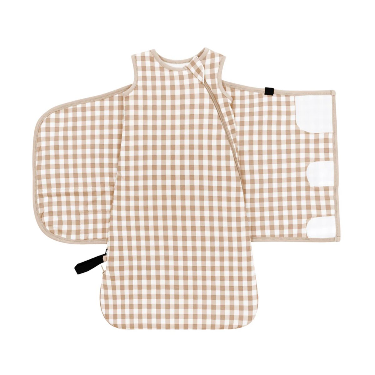 Sleep Bag Swaddler XS- Gingham Bisque