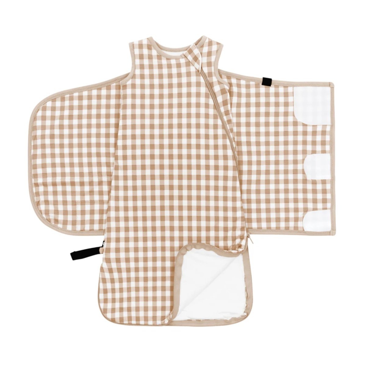Sleep Bag Swaddler XS- Gingham Bisque