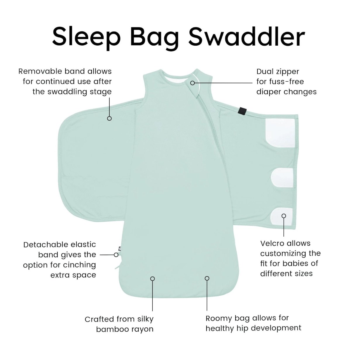 Sleep Bag Swaddler XS- Sage