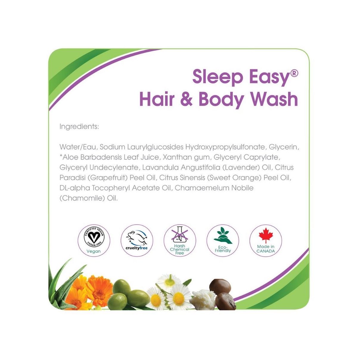 Sleep Easy Hair & Body Wash 8oz
