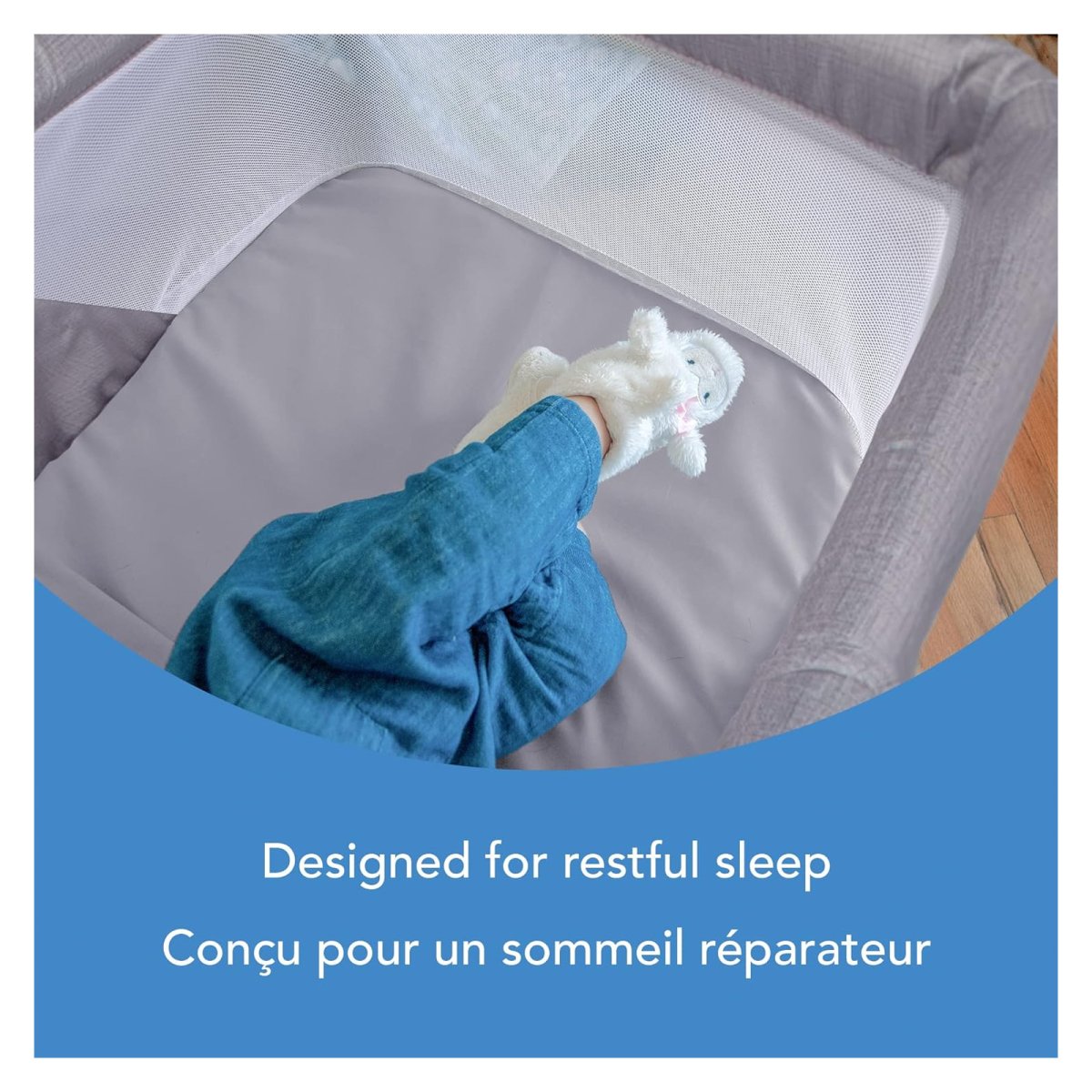 Sleep Spot Bassinet - Tranquil Grey