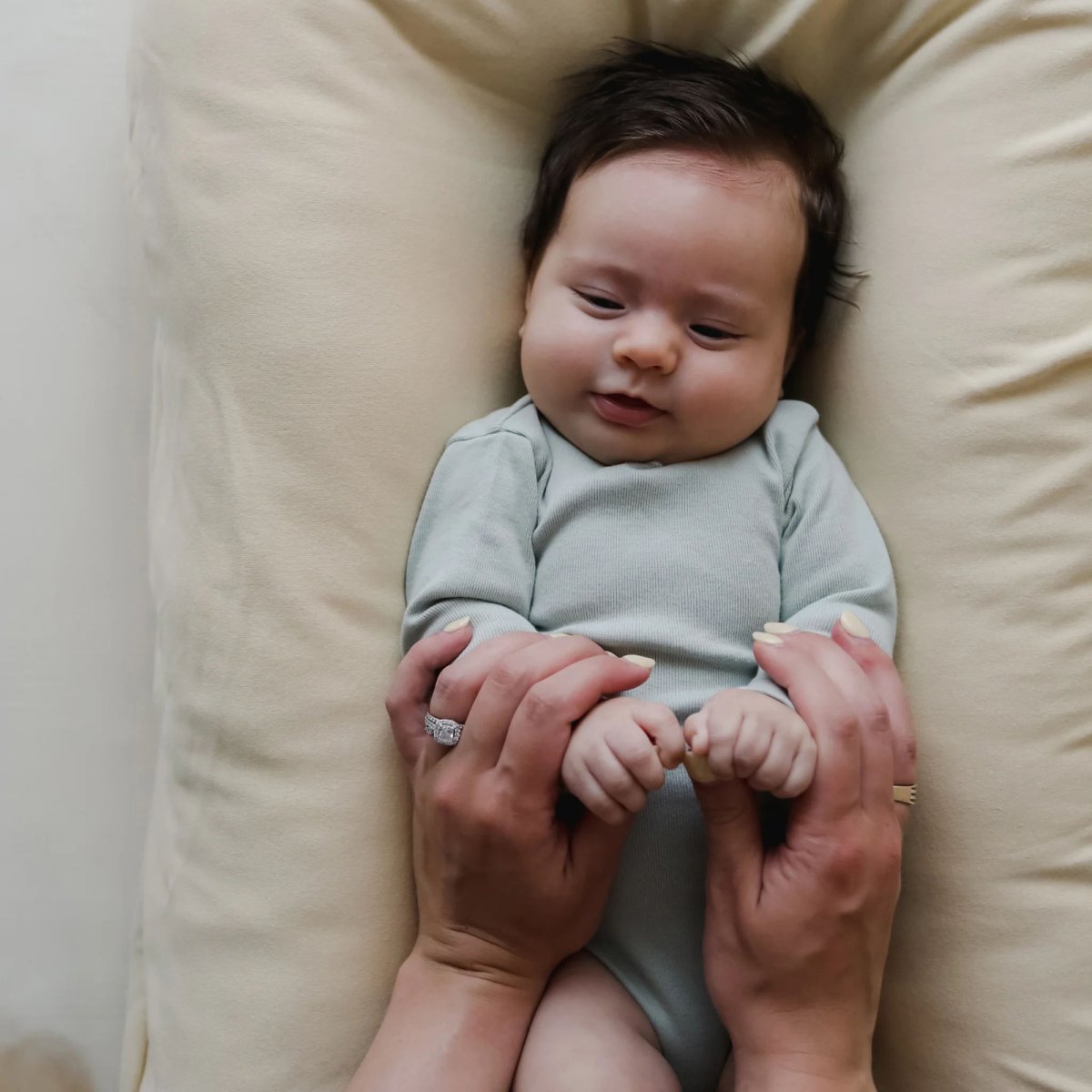 Organic Infant Lounger Cover - Honey