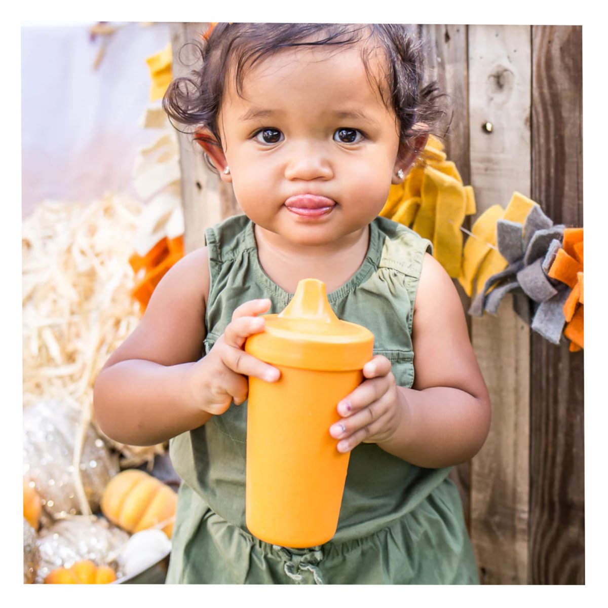 No Spill/Straw Cup Base - Leaf