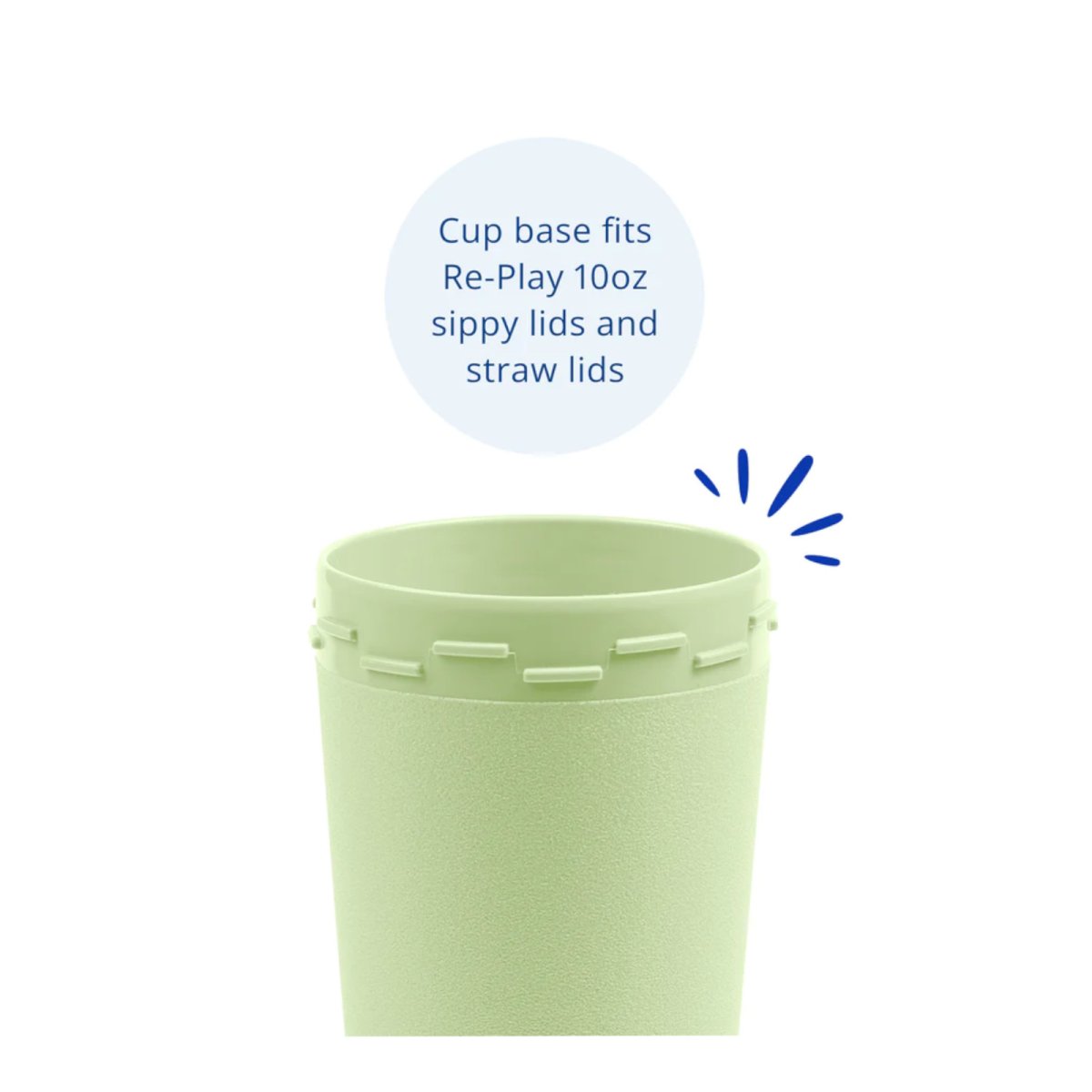 No Spill/Straw Cup Base - Leaf