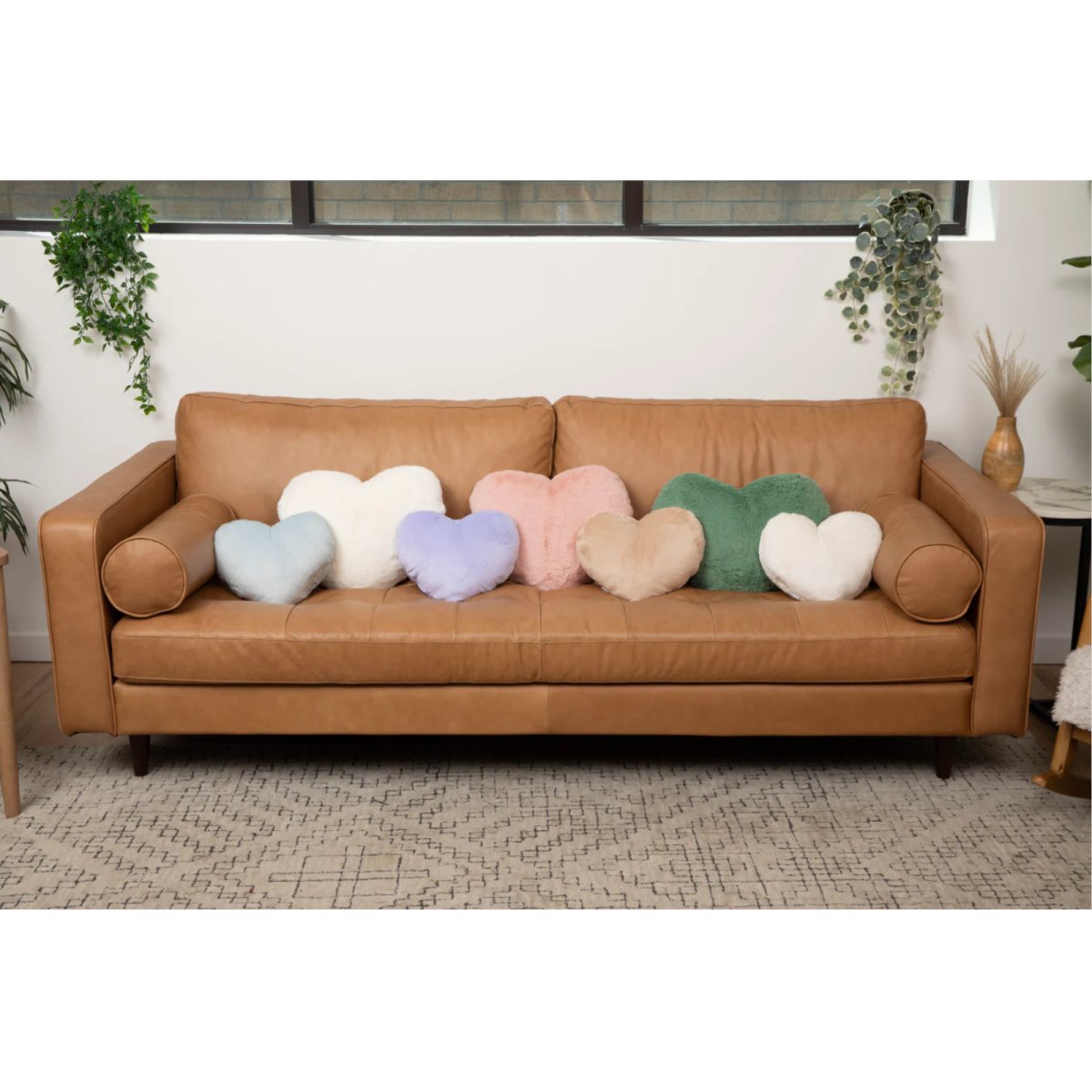 Super Sized Heart to Hug Pillow - Antique Rose