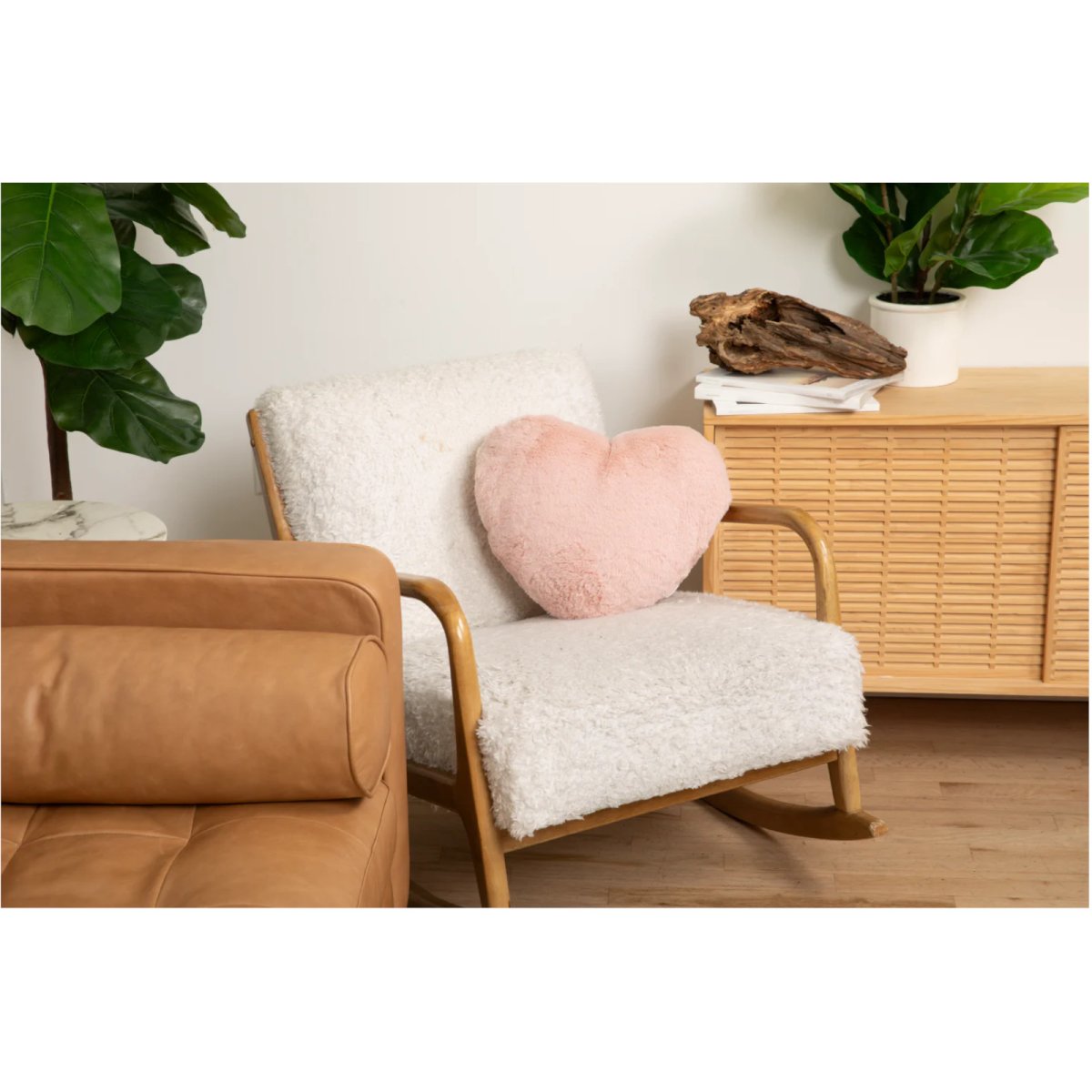Super Sized Heart to Hug Pillow - Antique Rose
