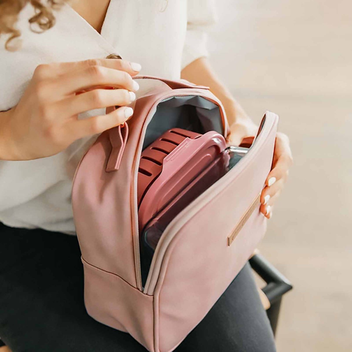 Tandem Bottle and Lunch Tote - Toffee Rose
