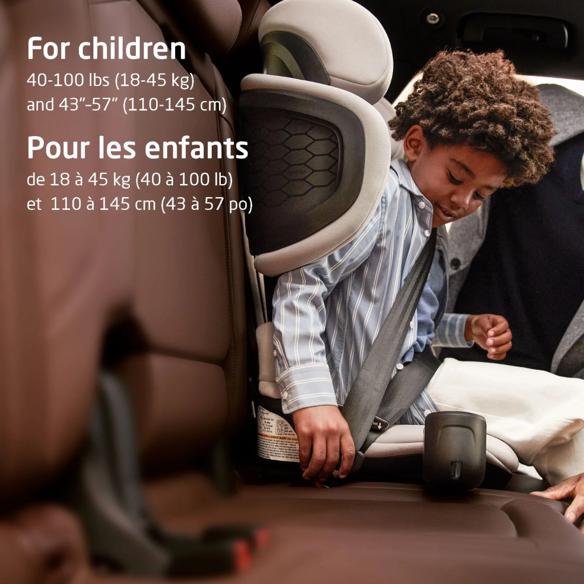 Tanza Belt Positioning Booster Car Seat - Sea Shadow