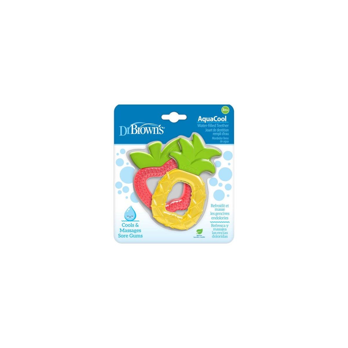 AquaCool Water-Filled Teether - Pineapple/Apple