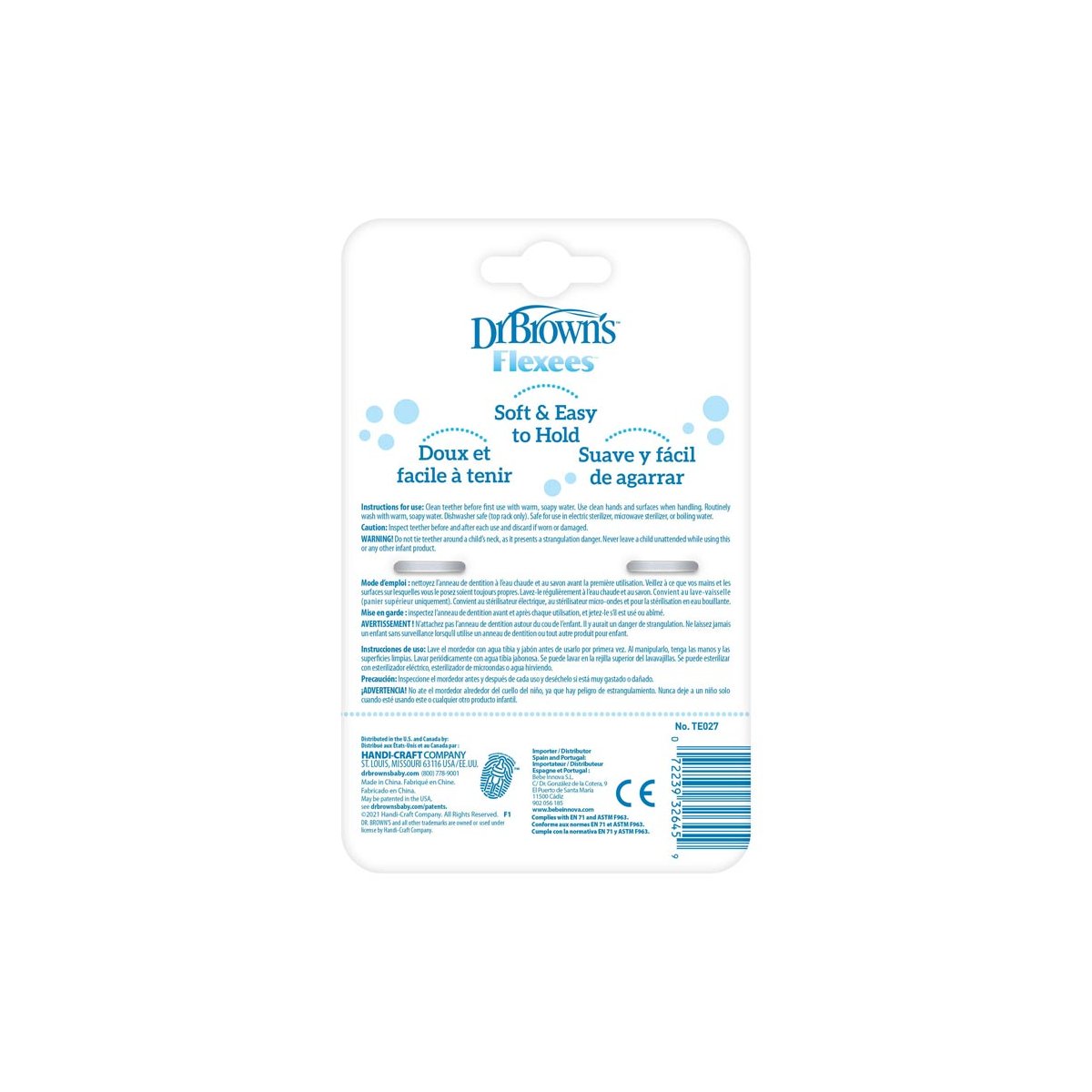 Beaded teether Rings - Gray/Pink/White