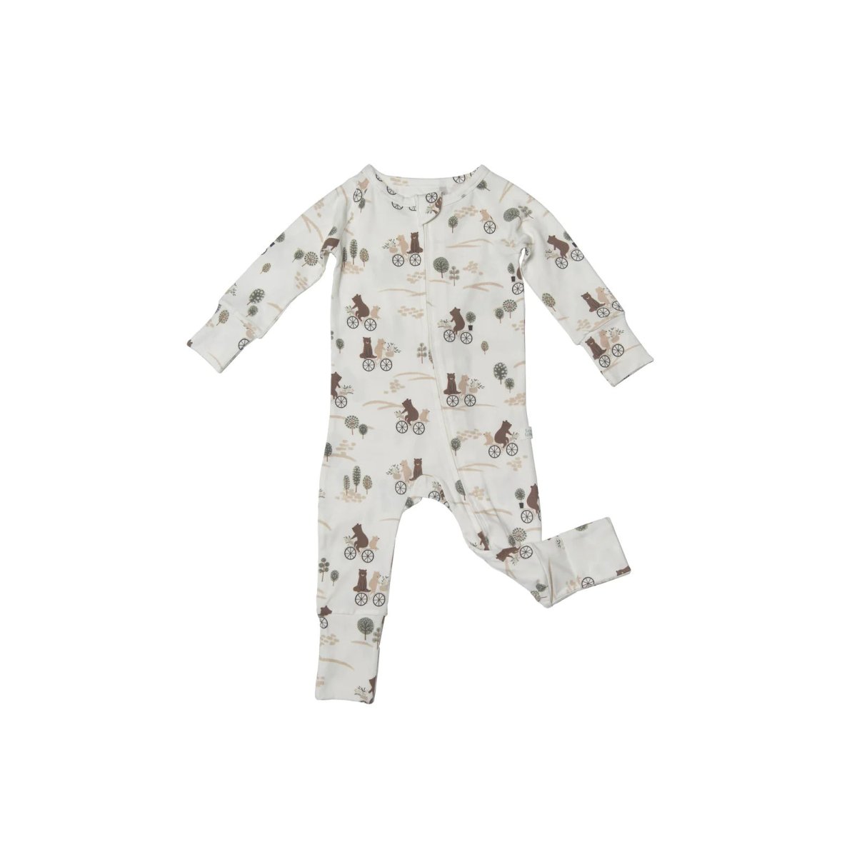 Tencel Sleeper - Bears on Bikes 6 - 12 months
