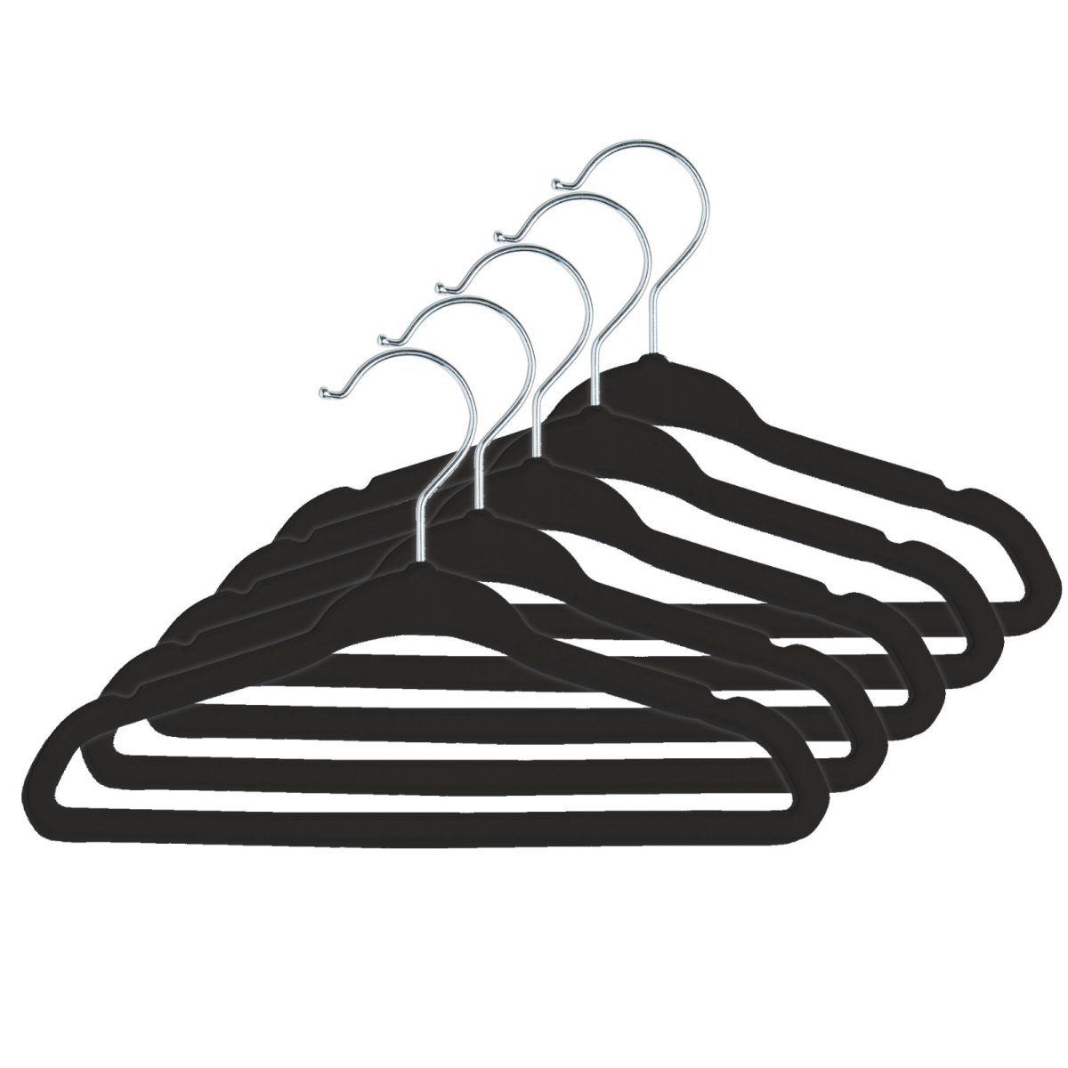 15 Pack Baby Hangers - Black