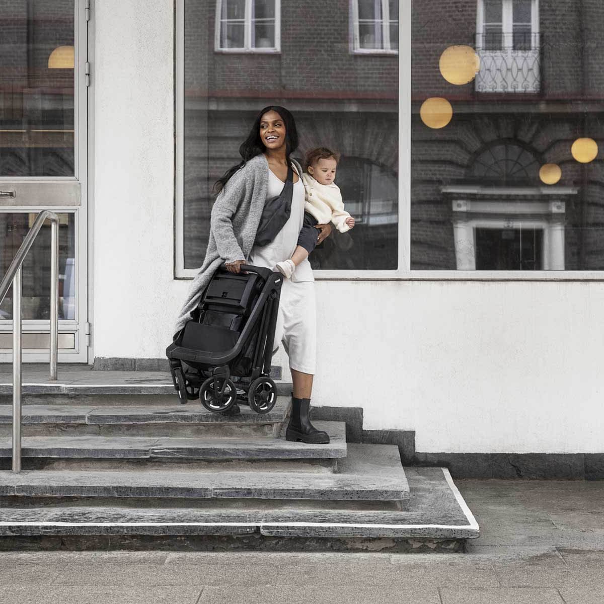 Shine Full Size Stroller with Black Frame - Alaska