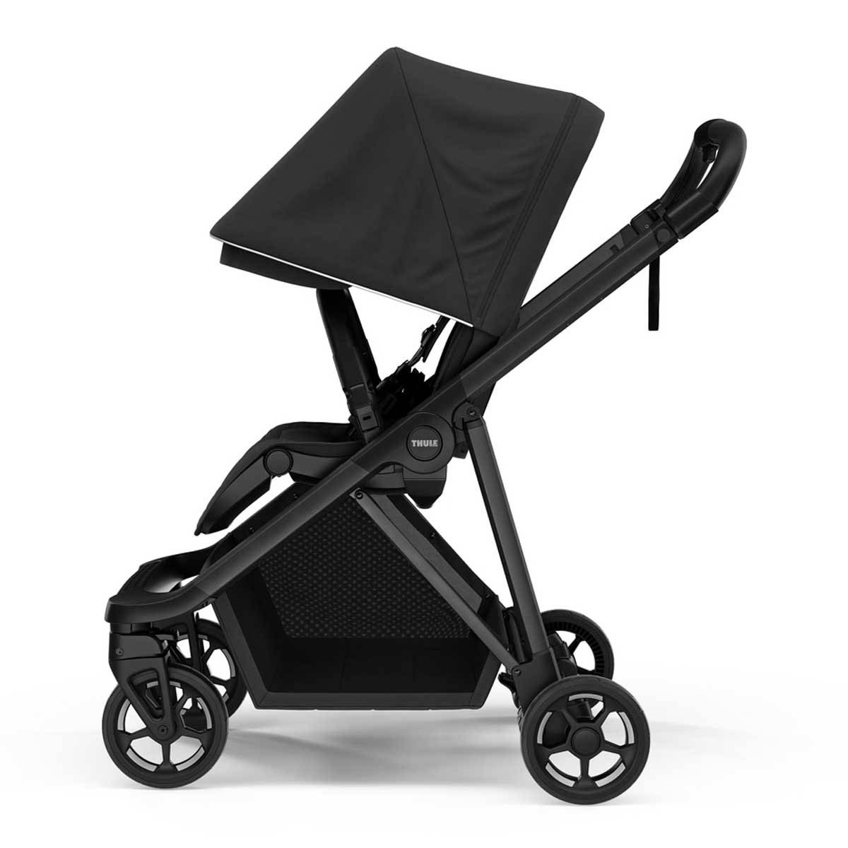 Shine Full Size Stroller with Black Frame - Black