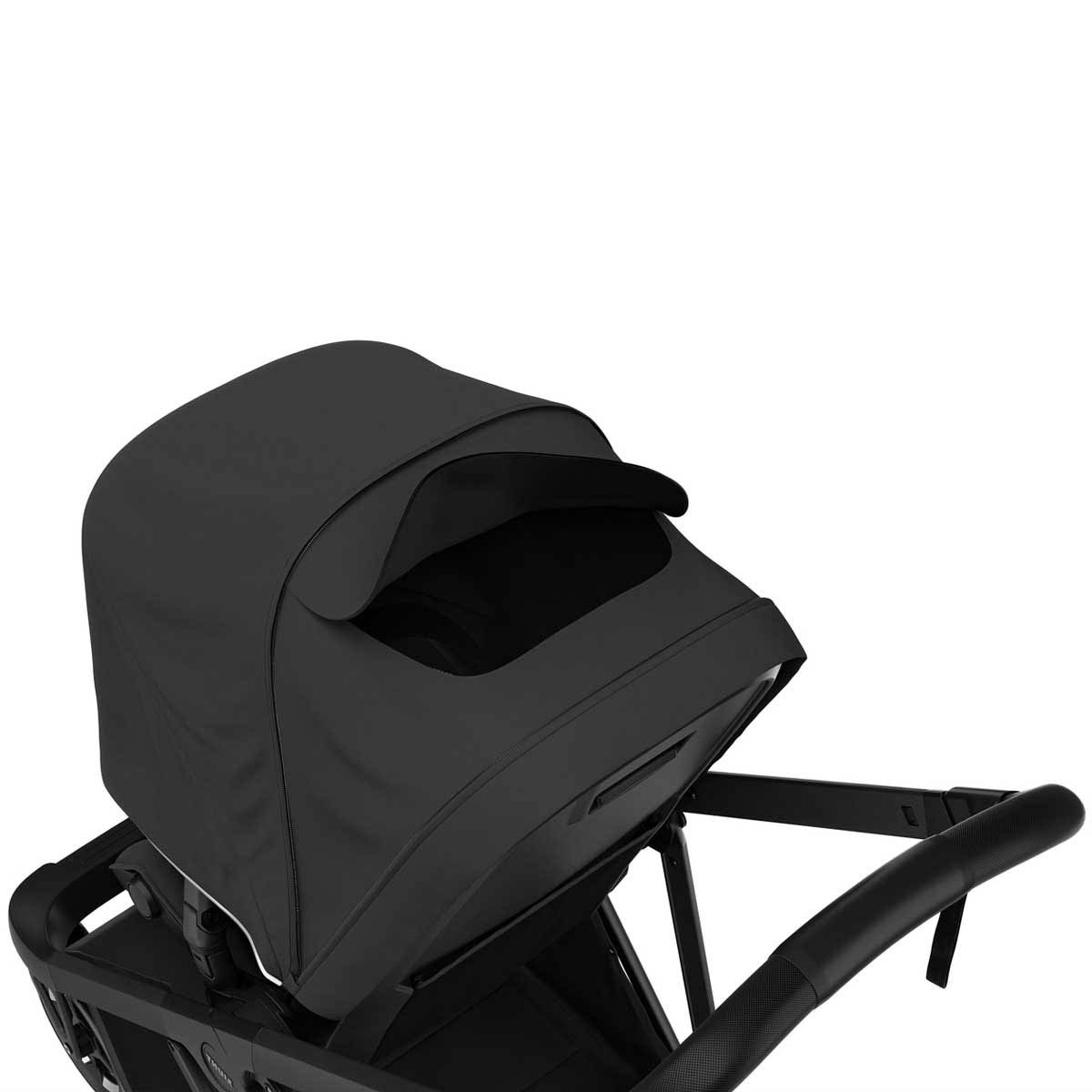 Shine Full Size Stroller with Black Frame - Black