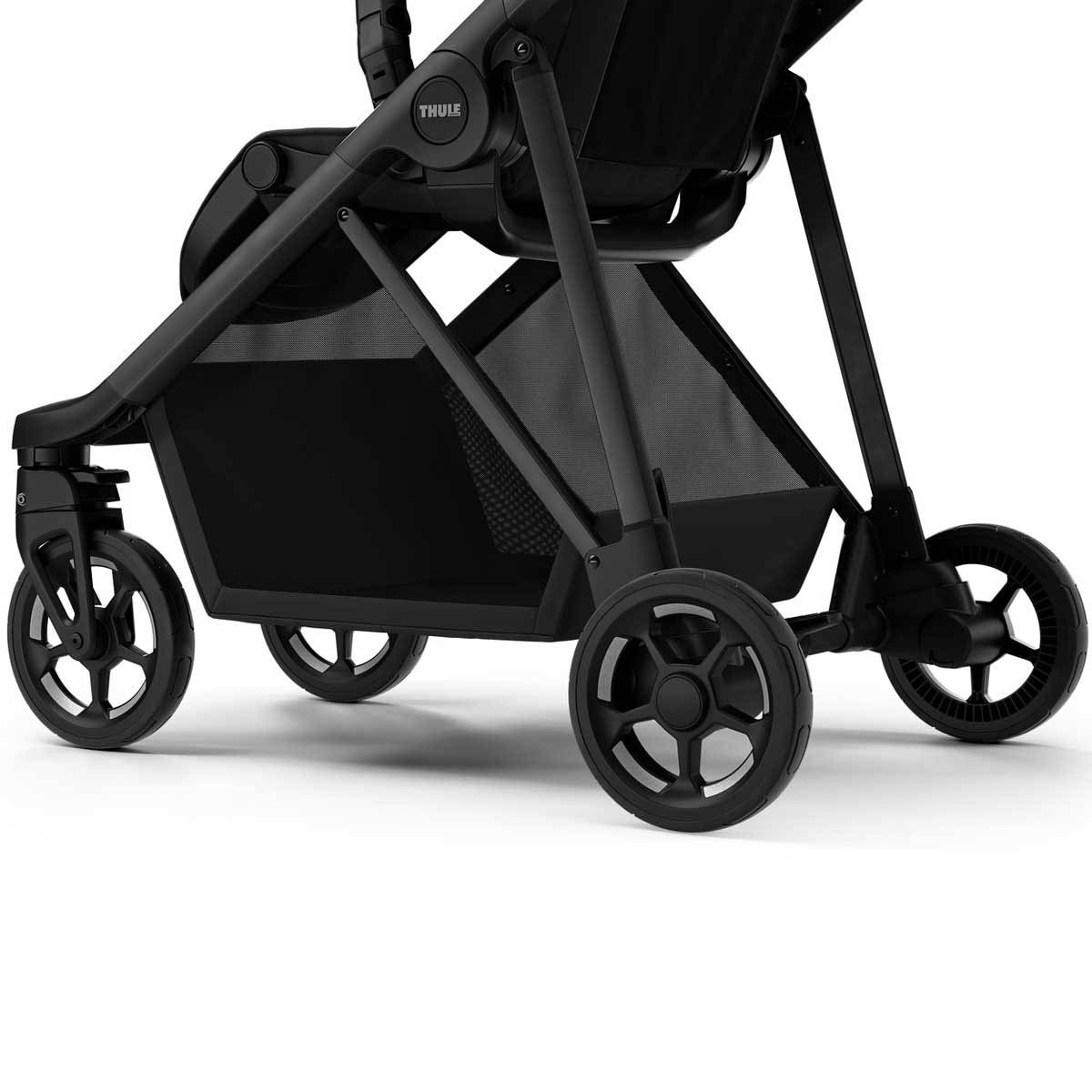 Shine Full Size Stroller with Black Frame - Black