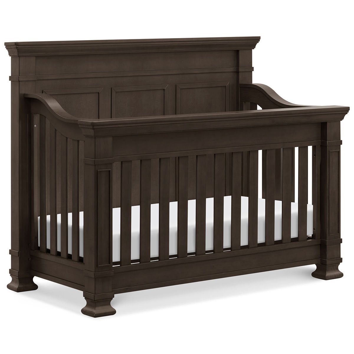 Tillen 4-In-1 Convertible Crib + Double Dresser + Nigh Stand - Truffle